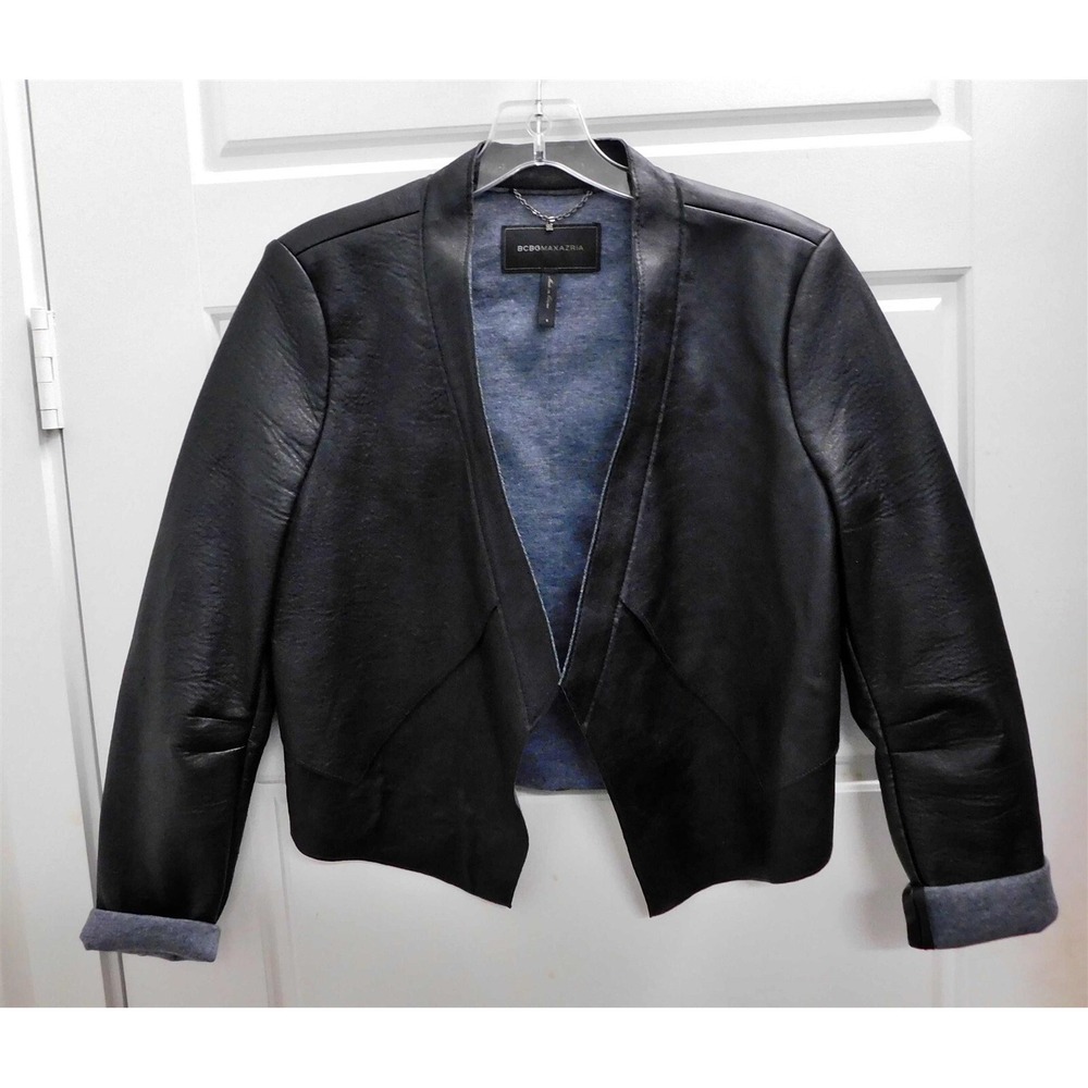 BCBG MAXAZRIA Lloyd Easy Layered Black Jacket S